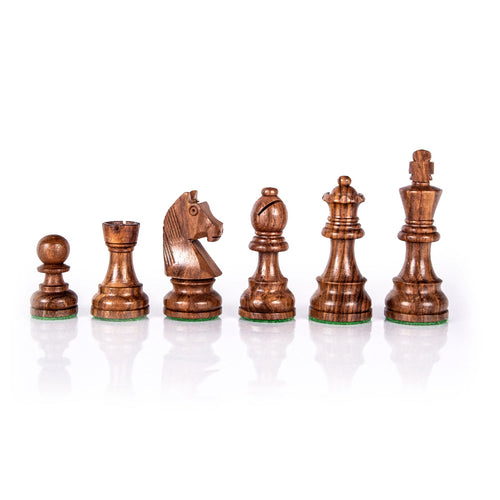 Pezzi di scacchi Staunton in legno  Altezza del Re 9,5cm