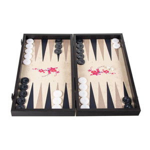 Set Backgammon 19" stile fiori di ciliegio orientali