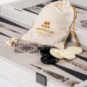 Set Backgammon 19" stile mosaico marocchino