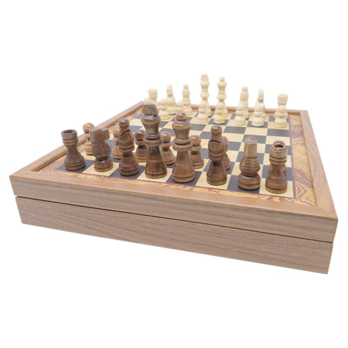 Set Scacchi Backgammon ( Stile Tradizionale ) 27x27 cm
