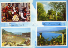 Carica l&#39;immagine nel visualizzatore di Gallery, Cartolina Saluti da Taormina (05/1) Continental S.r.l.