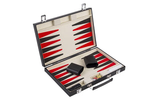 Set Backgammon 15"colore  avorio/nero/rosso