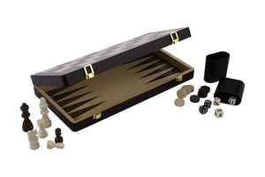 Set Scacchi/backgammon pieghevole legno di frassino 30x30x5,5 cm