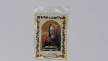 Carica l&#39;immagine nel visualizzatore di Gallery, Immagine di Padre Pio in resina su cartoncino - San Pio da Pietrelcina