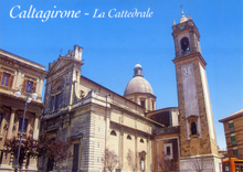 Carica l&#39;immagine nel visualizzatore di Gallery, Cartolina Caltagirone - La Cattedrale (25361) - Grafiche Milan Cards