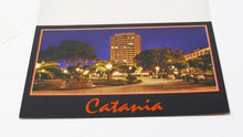 Carica l&#39;immagine nel visualizzatore di Gallery, 10 Biglietti Augurali di Catania con Veduta di Villa Bellini con il Grattacielo