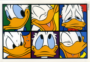 Cartolina Walt Disney "Io Paperino!" / "That's Donald!" 12 x 17