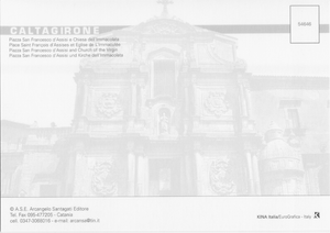 Cartolina Caltagirone - Chiesa dell'Immacolata (54646) Kina Italia Milano