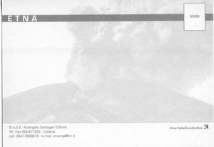 Cartolina Saluti dall'Etna (50286) Kina Italia