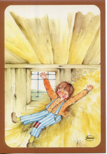 Carica l&#39;immagine nel visualizzatore di Gallery, Cartolina Postcard Illustrazione Bambini in Campagna (1422/D) Garami Milano
