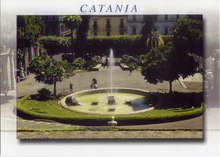 Carica l&#39;immagine nel visualizzatore di Gallery, Cartolina Catania Villa Bellini [55809] Kina Italia