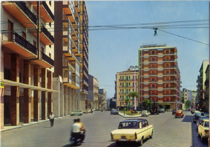 Cartolina Catania Largo Rosolino Pilo - P.Marzari S.r.l. Schio Anni '60.