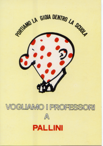Cartolina Postcard "Vogliamo i Professori a Pallini" (F/582) Marzari -Goliardica