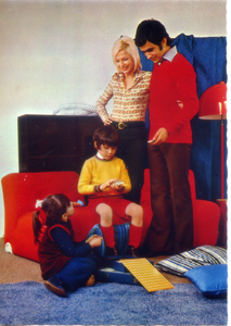 Cartolina Famiglia Anni 60/70 Postcard Family 60s/70s (3) Cecami [935]