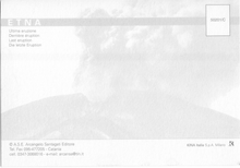Carica l&#39;immagine nel visualizzatore di Gallery, Cartolina Etna &quot;Ultima eruzione&quot; (50201/C) Kina Italia