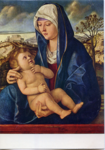 Cartolina Madonna e Bambino in un paesaggio-Giovanni Bellini (2/8900/00) Garami