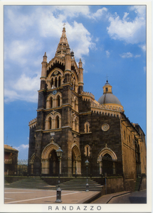 Cartolina Randazzo Basilica di Santa Maria [56855] Kina Italia
