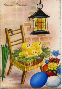 Cartolina Buona Pasqua Saemec S/237[1] - Pulcini