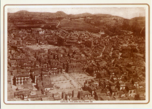 Cartolina Grammichele [Panorama] (A2) Foto aerea dell'8 giugno 1926 Riproduz.'90