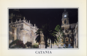 Cartolina Catania Cattedrale e Badia di S.Agata(0115)Labcolor-Studio Graphicus-C
