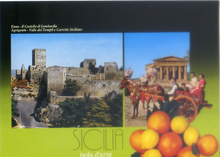 Carica l&#39;immagine nel visualizzatore di Gallery, Cartolina Sicilia isola d&#39;arte (26269-F) - Kina Italia