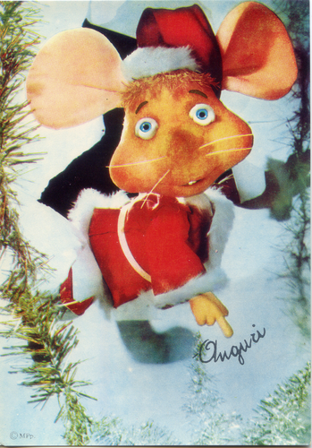 Cartolina Topo Gigio Babbo Natale (Auguri) ©MPp (19/61) Edizioni Del Colombo