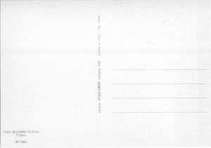 Cartolina Fantasia Italcards B/N (9810302) - Ragazza con Boa