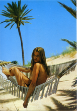 Carica l&#39;immagine nel visualizzatore di Gallery, Cartolina Nudo di Donna in Amaca - Kina Italia F/585 (6)