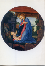 Carica l&#39;immagine nel visualizzatore di Gallery, Cartolina La Vergine che adora il Bambino-Botticelli (2/8917/20) Garami Milano
