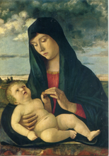 Carica l&#39;immagine nel visualizzatore di Gallery, Cartolina Madonna e Bambino-Giovanni Bellini (2/8900/07) Garami Milano