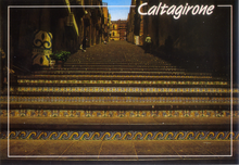 Carica l&#39;immagine nel visualizzatore di Gallery, Cartolina Caltagirone-Città della Ceramica-Scala S.M. del Monte (33212/F) Kina