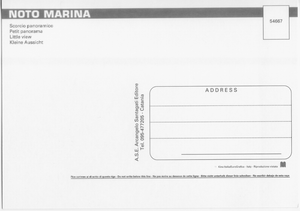 Cartolina Noto Marina Scorcio Panoramico [54667] Kina Italia