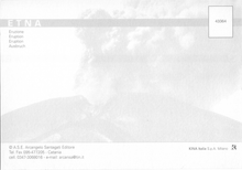 Carica l&#39;immagine nel visualizzatore di Gallery, Cartolina Etna in Eruzione ( 43364) Kina Italia
