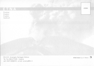 Cartolina Etna in Eruzione ( 43364) Kina Italia