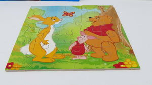 Puzzle 20 Waddingtons "Winnie the pooh" in legno - Vintage