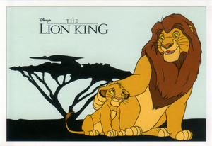 Cartolina Walt Disney Il Re Leone "The Lion King" 12 x 17
