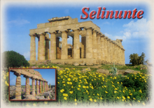 Carica l&#39;immagine nel visualizzatore di Gallery, Cartolina di Selinunte veduta del Tempio di Giunone - Kina Italia
