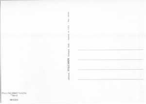 Cartolina Fantasia Italcards B/N (9810299) - Donna con fiori su sedia