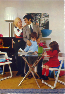 Cartolina Famiglia Anni 60/70 Postcard Family 60s/70s (6) Cecami [935]