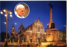 Carica l&#39;immagine nel visualizzatore di Gallery, Cartolina Catania Visita Pastorale Papa Giovanni Paolo II 29/30 Aprile 1994(161)
