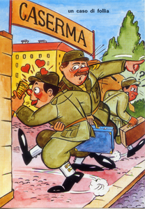 Cartolina Militare Umoristica "Un Caso di Follia" (F/621) Kina Italia