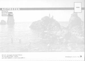 Cartolina Acitrezza Panoramica [54636] Kina Italia
