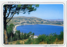 Carica l&#39;immagine nel visualizzatore di Gallery, Cartolina Enna Pergusa Lago e Panorama ( 157 ) Italcards
