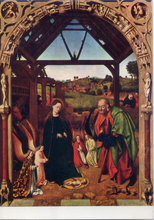 Carica l&#39;immagine nel visualizzatore di Gallery, Cartolina La Natività - Petrus Christus (2/8909/11) Garami Milano