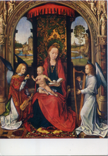 Carica l&#39;immagine nel visualizzatore di Gallery, Cartolina La Madonna ed il Bambino con Angeli-Hans Memling (2/8917/22) Garami