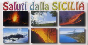 Cartolina Saluti dalla Sicilia - Etna (51954) - Kina Italia