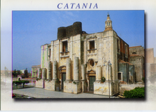Carica l&#39;immagine nel visualizzatore di Gallery, Cartolina Catania Chiesa S. Nicola [55811] Kina Italia
