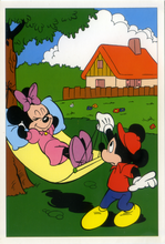 Carica l&#39;immagine nel visualizzatore di Gallery, Cartolina Walt Disney Topolino e Minnie 12 x 17