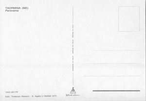 Cartolina Taormina Panorama (28/178) GM Milano Ediz. Tiralongo Rosario