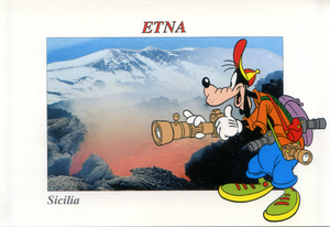 Cartolina Walt Disney Etna - Bocca Effusiva